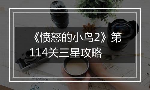 《愤怒的小鸟2》第114关三星攻略