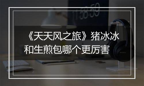 《天天风之旅》猪冰冰和生煎包哪个更厉害