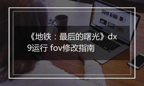 《地铁：最后的曙光》dx9运行 fov修改指南