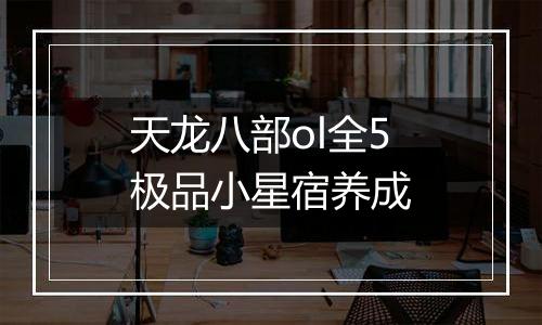 天龙八部ol全5极品小星宿养成