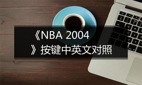 《NBA 2004》按键中英文对照