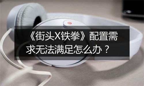 《街头X铁拳》配置需求无法满足怎么办？