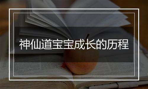 神仙道宝宝成长的历程