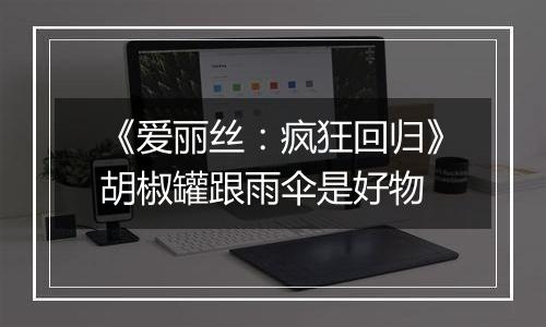 《爱丽丝：疯狂回归》胡椒罐跟雨伞是好物