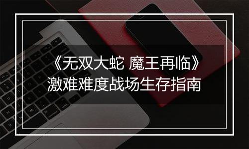 《无双大蛇 魔王再临》激难难度战场生存指南