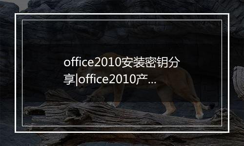 office2010安装密钥分享|office2010产品激活密钥