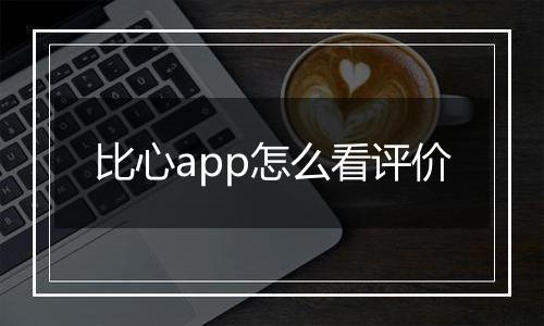 比心app怎么看评价