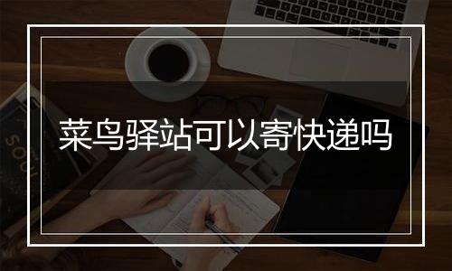 菜鸟驿站可以寄快递吗