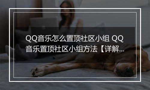 QQ音乐怎么置顶社区小组 QQ音乐置顶社区小组方法【详解】