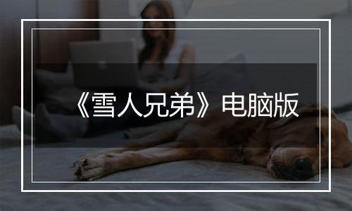 《雪人兄弟》电脑版