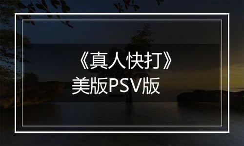 《真人快打》美版PSV版