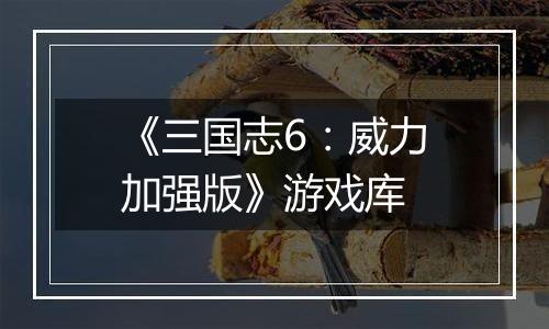 《三国志6：威力加强版》游戏库