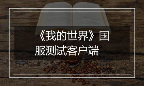 《我的世界》国服测试客户端