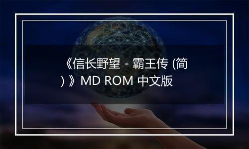 《信长野望 - 霸王传 (简) 》MD ROM 中文版