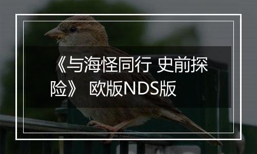 《与海怪同行 史前探险》 欧版NDS版