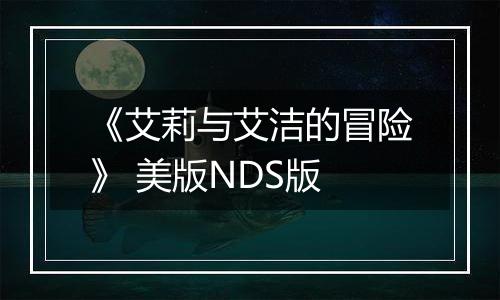 《艾莉与艾洁的冒险》 美版NDS版