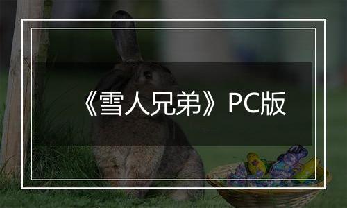 《雪人兄弟》PC版