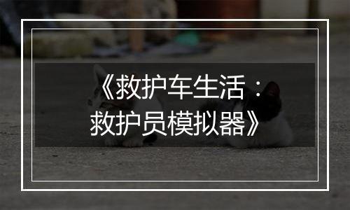 《救护车生活：救护员模拟器》