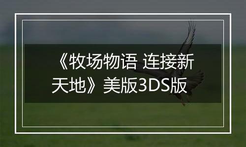 《牧场物语 连接新天地》美版3DS版