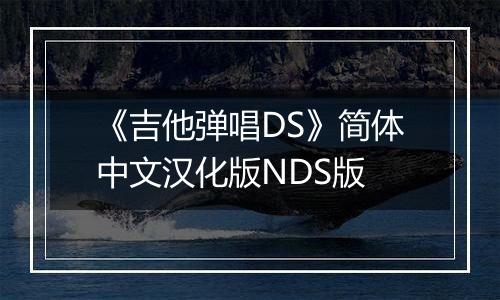 《吉他弹唱DS》简体中文汉化版NDS版